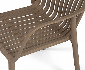 Мохито стул пластиковый, цвет бежево-коричневый