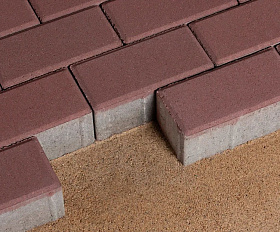 Брусчатка 342 механический завод Прямоугольник (кирпич) 200х100х60 мм Красный