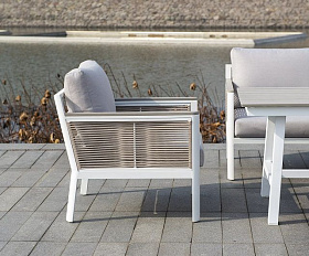 Кресло Сан Ремо 4SIS из роупа (веревки), цвет бежевый