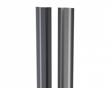 Планка декоративная (нащельник) Жалюзи Металлопрофиль Blackout Garant 0,5 RAL7024