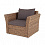 Кресло Капучино 4SIS из искусственного ротанга (гиацинт), цвет соломенный