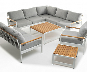 Лаунж зона из алюминия MAYA XL белая Joygarden