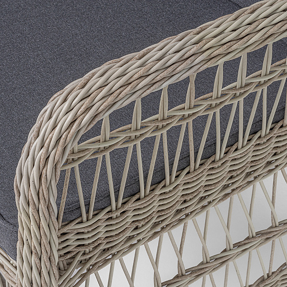Цесена кресло плетеное из искусственного ротанга, цвет бежевый фото 6