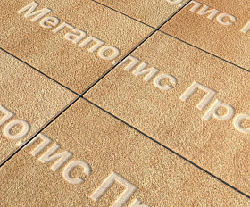 Тротуарная плитка Выбор Прямоугольник Б.5.П.8 600х300х80 мм Листопад Гранит Сахара