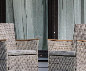 Угловой комплект Zorro Wood Double Royal Family из искусственного ротанга, цвет бежевый