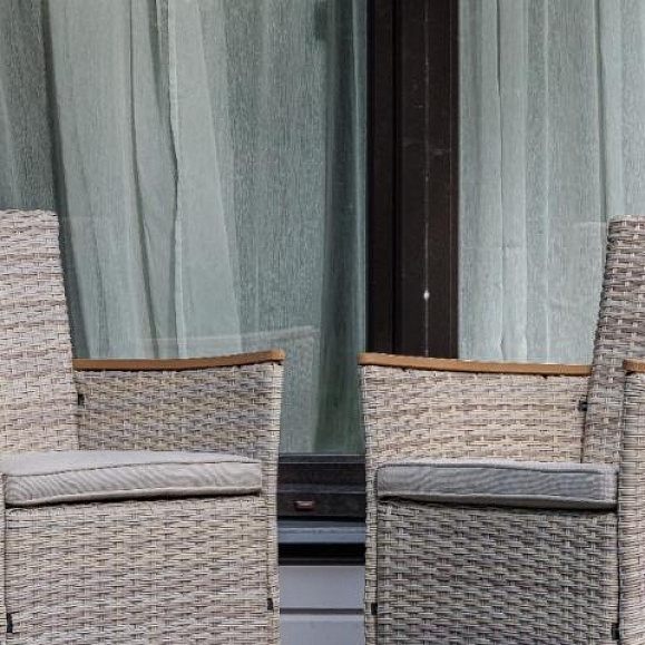 Угловой комплект Zorro Wood Double Royal Family из искусственного ротанга, цвет бежевый фото 6