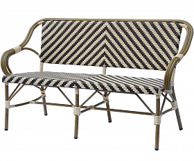 Кабри диван двухместный из искусственного ротанга, цвет бежево-коричневый