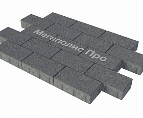 Тротуарная плитка Фабрика Готика Картано 300х150х80 мм Сильвер 13