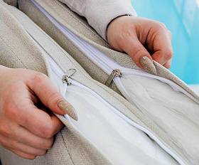 Шезлонг Agata Royal Family из искусственного ротанга с матрасом, цвет коричневый