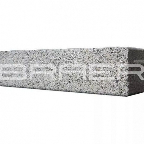 Тротуарная плитка Braer Ригель 2.0 320x80x60 мм Гранит на сером фото 3