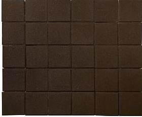 Тротуарная плитка Braer Лувр Квадрат 200х200х60 мм Коричневый