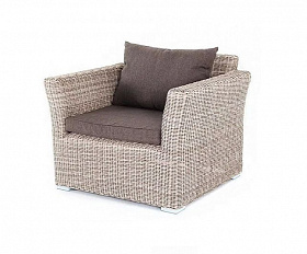 Кресло Капучино 4SIS из искусственного ротанга, цвет бежевый