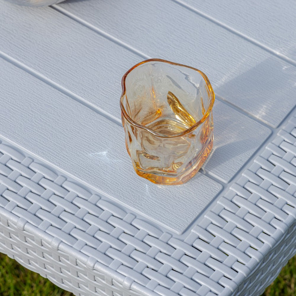 Обеденный комплект Lana S Royal Family из пластика, цвет светло-серый фото 4