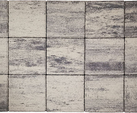 Тротуарная плитка Лидер 40 Квадрат Color Mix 60 мм Коелгинский Мрамор