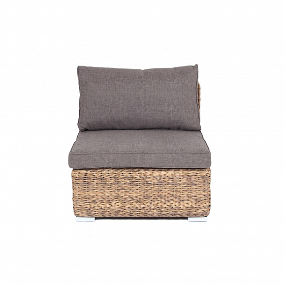 Лунго модуль диванный прямой с подушками, цвет соломенный (гиацинт) фото 3