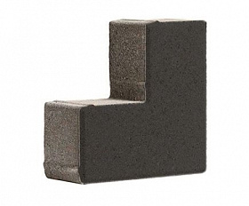 Тротуарная плитка 342 механический завод Уголок 200x200x80мм Черный