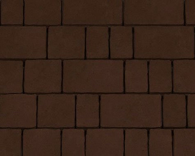 Тротуарная плитка Каменный Век Старый город 60 мм. Темно-коричневый