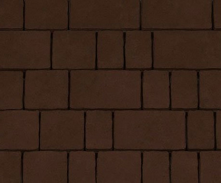 Тротуарная плитка Каменный Век Старый город 60 мм. Темно-коричневый