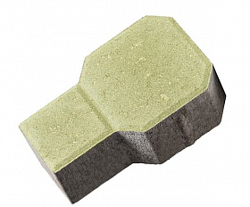 Тротуарная плитка 342 механический завод Ракетка 80 мм Оливковый