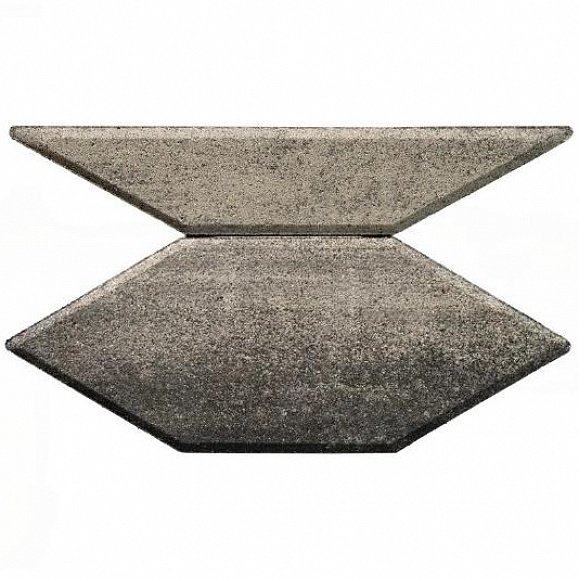 Тротуарная плитка Braer Карат 80 мм ColorMix цвет Ночь фото 1