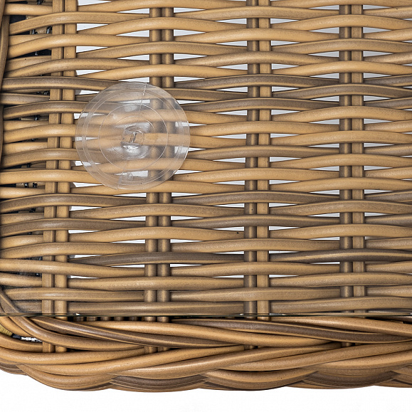 Латте плетеный стол из искусственного ротанга 140х80см, цвет соломенный фото 6