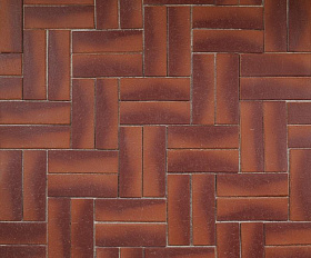 Клинкерная брусчатка ЛСР Манчестер бордо Лонг 250х80х50 мм, красный