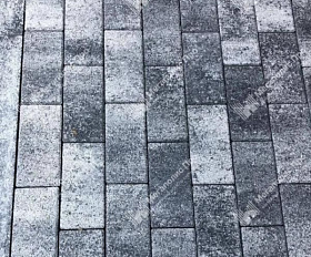 Брусчатка Выбор Прямоугольник Листопад 2.П.8 80 мм. Антрацит Гранит