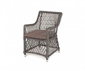 Плетеное кресло Латте 4SIS из искусственного ротанга, цвет графит