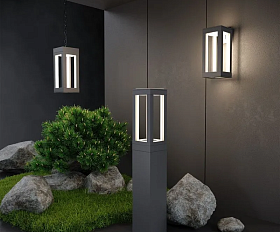 Уличный светильник Elektrostandard Frame LED IP54 1529 TECHNO LED серый