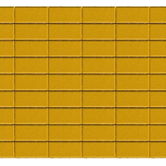 Брусчатка Прямоугольник 100х200х60 мм - Braer желтый фото 1