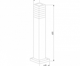 Уличный светильник Elektrostandard IP54 1550 TECHNO черный