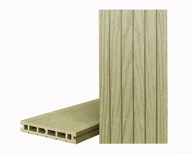 Террасная доска Террапол КЛАССИК пустотелая с пазом 4000 или 3000х147х24 мм, цвет Фисташка