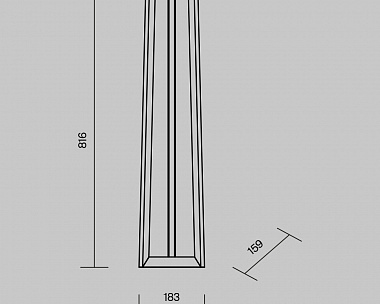 Ландшафтный светильник Luft Maytoni O466FL-L12B3K1 цвет Черный