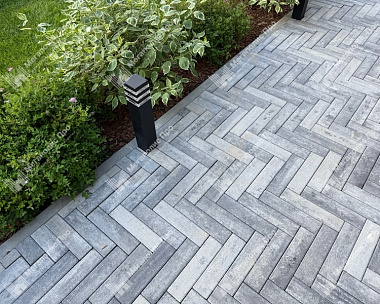 Тротуарная плитка Braer Ригель 320x80x60 мм Colormix Туман