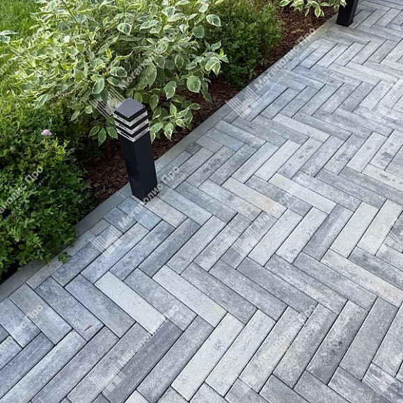 Тротуарная плитка Braer Ригель 320x80x60 мм Colormix Туман фото 2
