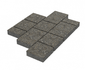 Тротуарная плитка Stellard Мозаика 60 мм Китайский гранит