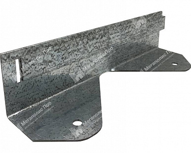 Металлический бордюр из оцинкованной стали (толщина стали 1,5 мм x2) h60, L1200, b70