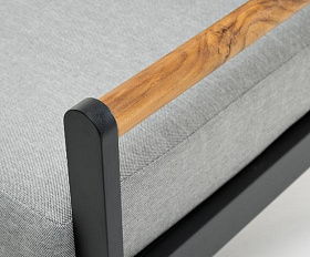 Кресло из алюминия MAYA темный графит Joygarden