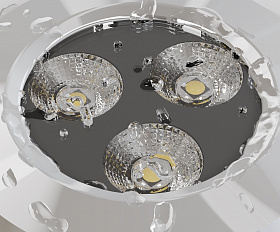 Встраиваемый светильник Flash Maytoni O044DL-L3S3K цвет Серебро