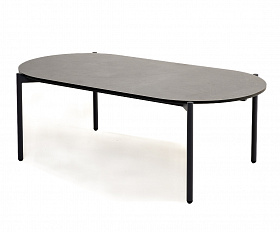 Диего журнальный стол из HPL 120х60 H40, каркас темно-серый (RAL7024), цвет серый гранит