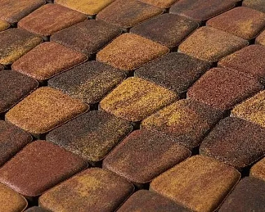 Тротуарная плитка Braer Классико круговая 60 мм, ColorMix Мальва