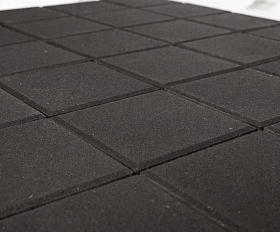 Тротуарная плитка Braer Лувр Квадрат 200х200х60 мм Черный