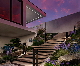 Ландшафтный светильник Gran Maytoni O465FL-L16GF3K цвет Графит