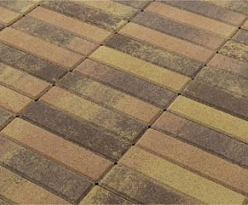 Тротуарная плитка Braer Прямоугольник ColorMix 200х50х60 мм Прайд