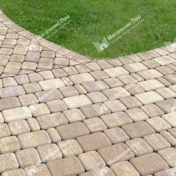 Тротуарная плитка Braer Классико ColorMix 60 мм Миндаль фото 2