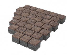 Тротуарная плитка Stellard Квадрат 100х100х60 мм Мокко