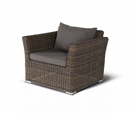 Лаунж-зона Капучино Дабл 4SIS из искусственного ротанга, цвет коричневый
