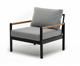 Кресло из алюминия MAYA темный графит Joygarden