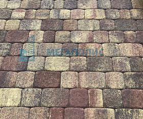 Тротуарная плитка Выбор Урико Б.1.УР.6 Листопад Осень Гранит