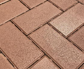 Тротуарная плитка Koldiz 50 мм Моно Бордовый